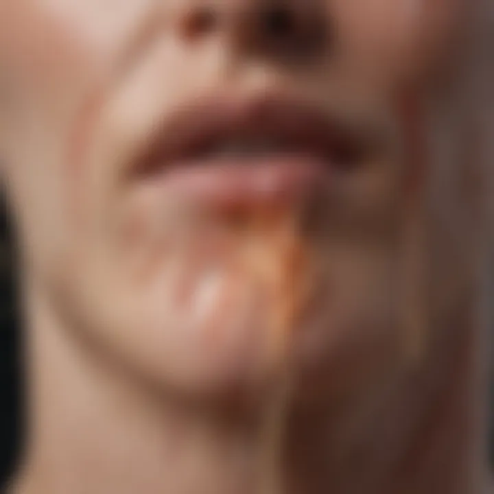 Illustration depicting the nerve endings in the skin and their sensitivity levels.