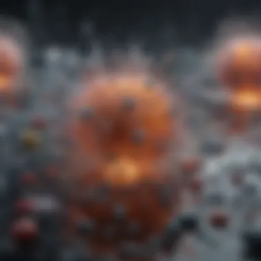Diagram illustrating the disruption of microbial communities
