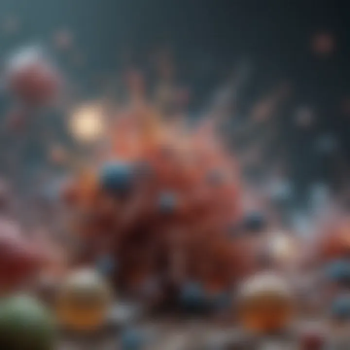 Visualization of microbial diversity affected by antibiotics