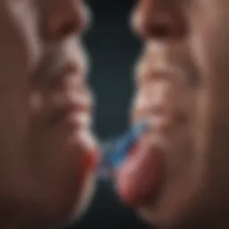 Illustration depicting the relationship between diabetes and prostate cancer treatment outcomes.