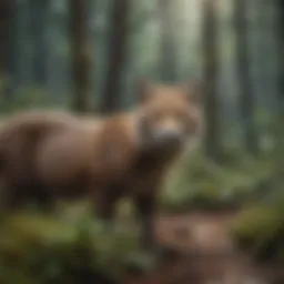 Diverse wildlife in a natural habitat