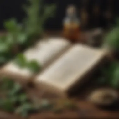 Herbal Remedies in History An ancient manuscript showcasing herbal remedies