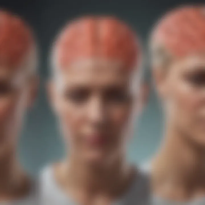 Diagram depicting types of migraines experienced post-TBI