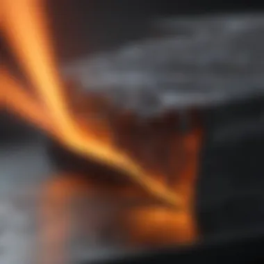 Thermal Resistance in Carbon Matrix Composites Illustration depicting the thermal resistance of carbon matrix composites