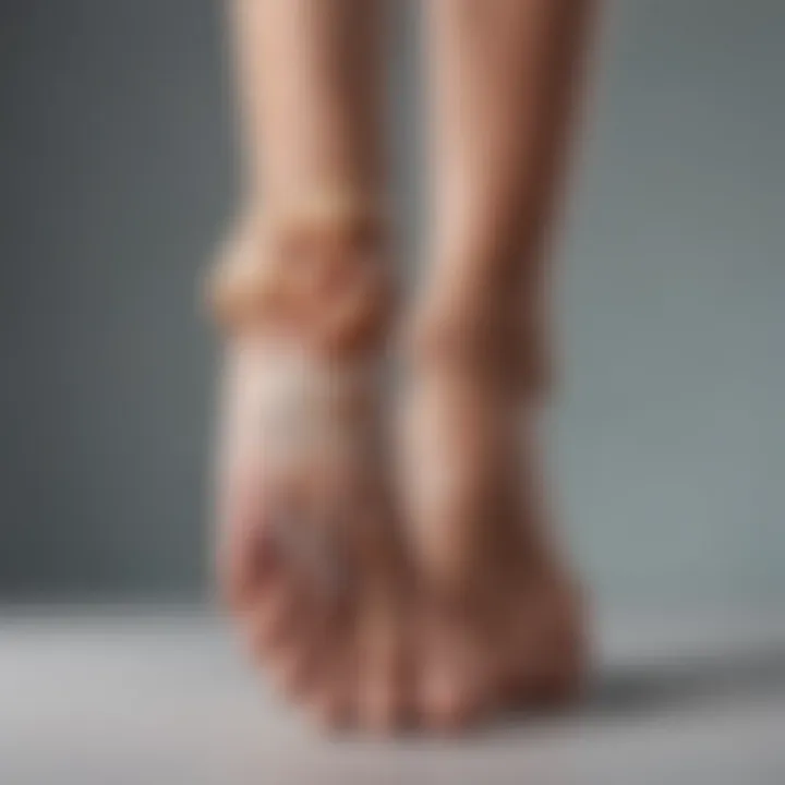 Illustration of various injection types for plantar fasciitis