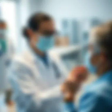 A healthcare professional reviewing vaccination protocols