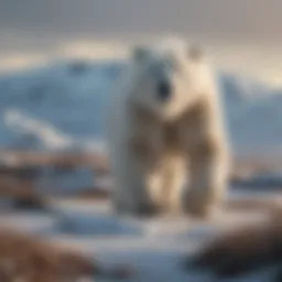 Polar bear in its natural habitat