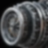 Detailed schematic of a post motor's internal mechanism