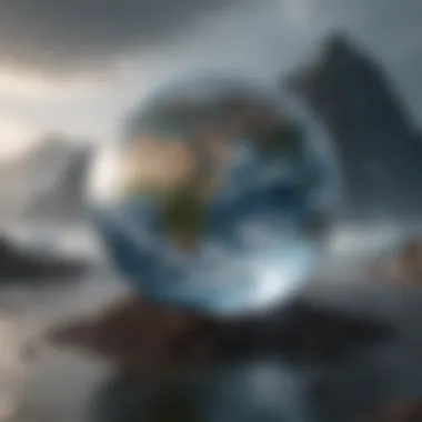Understanding Climate Change Challenges A striking image illustrating climate change impact on earth sciences.