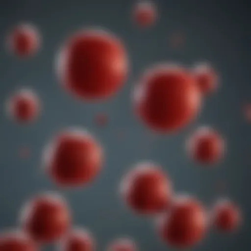 Illustration of sickle cell trait affecting red blood cells