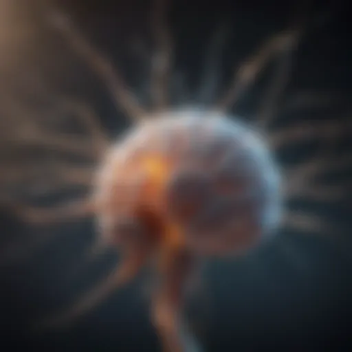 Neurons firing in the brain