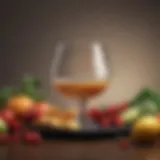 Illustration of a balanced diet rich in fruits and vegetables
