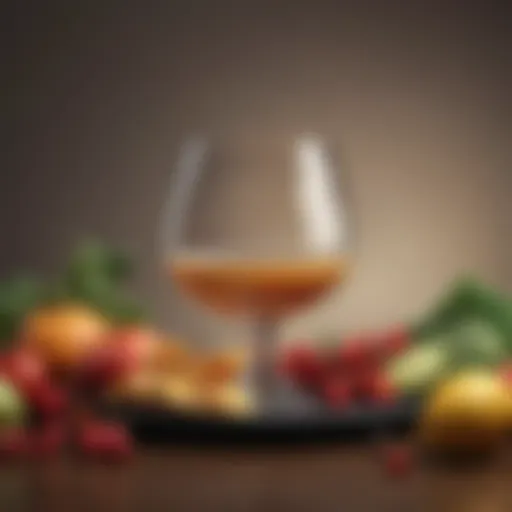 Illustration of a balanced diet rich in fruits and vegetables