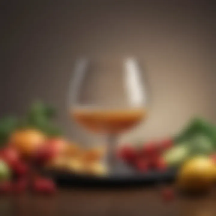 Illustration of a balanced diet rich in fruits and vegetables