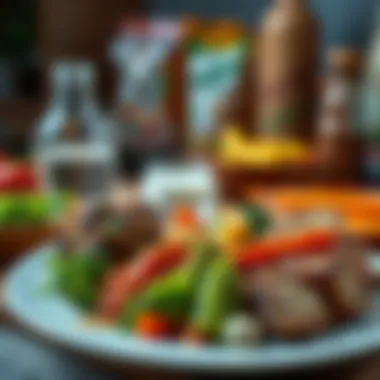 Illustration of balanced meal plan