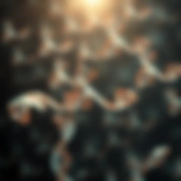 Illustration of genetic inheritance patterns illustrating Mendelian inheritance.