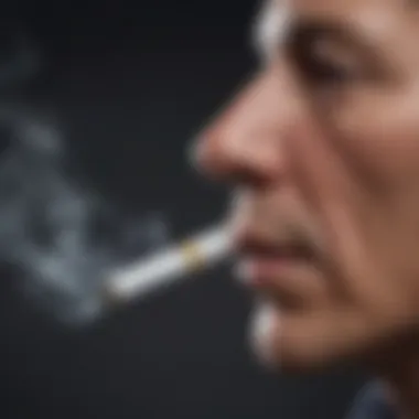 Public Health Challenges of Smoking Infographic highlighting public health challenges of smoking