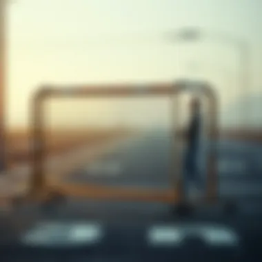 An illustration of a barrier representing accessibility challenges in the scientific community