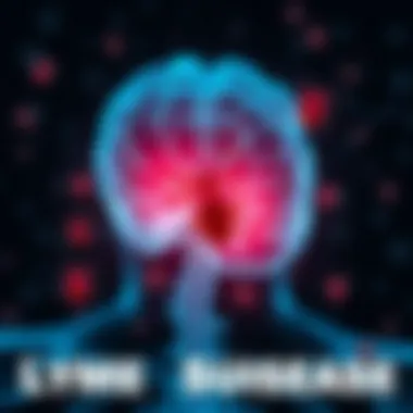 Neurological Symptoms of Lyme Disease Illustration showing neurological symptoms associated with Lyme disease