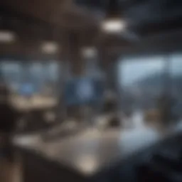 A modern tech office showcasing collaboration