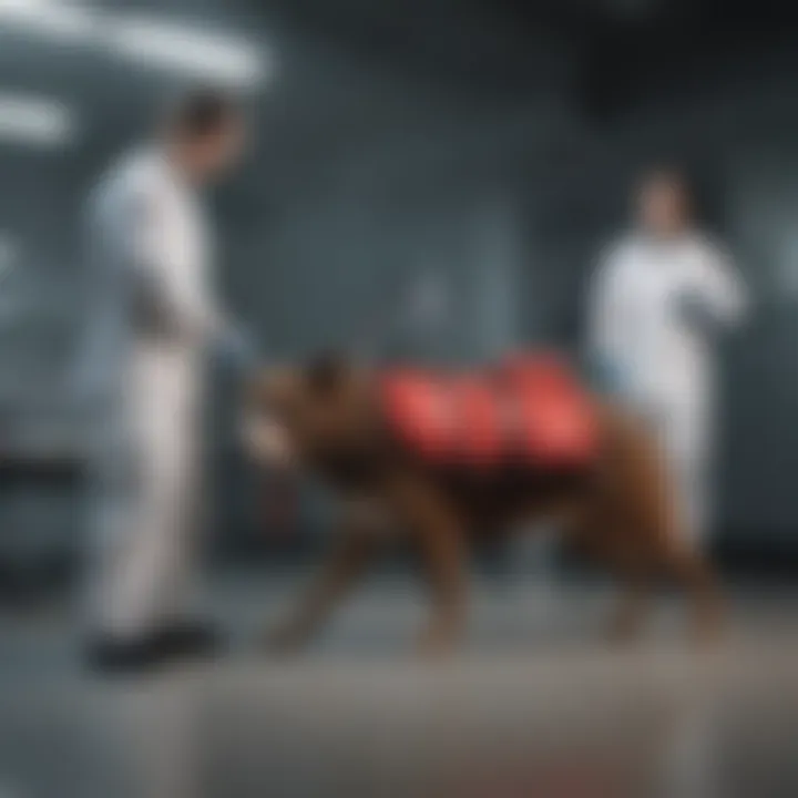 Training session for Animal Emergency Medical Technicians