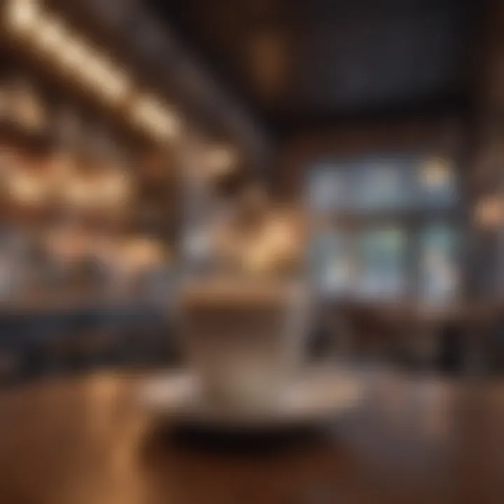 A serene coffee shop environment providing a relaxing ambiance.