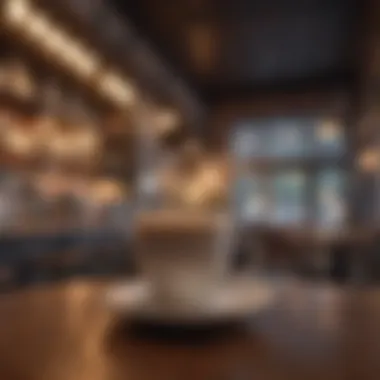 Relaxing Coffee Shop Ambiance A serene coffee shop environment providing a relaxing ambiance.