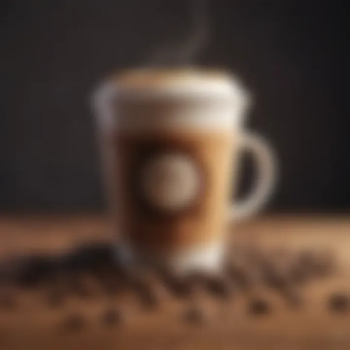 Detailed infographic illustrating coffee consumption and kidney health.