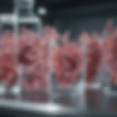 Innovative Research in Cancer Treatment Illustration of a research lab focusing on oncology