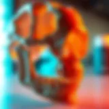 Anatomical representation of the mandible's structure