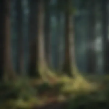Diversity in Forest Ecosystems A diverse forest showcasing various tree species