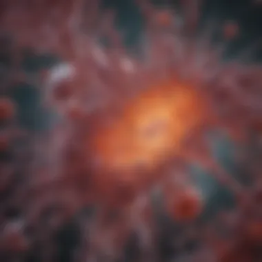 Microscopic View of Annexin V Staining Microscopic view of Annexin V staining in cells