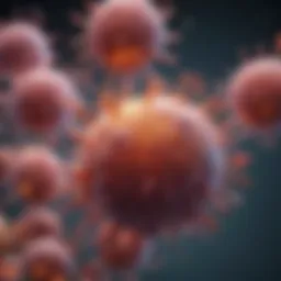 Illustration depicting the immune system attacking healthy cells