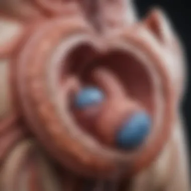 Illustration of prostate anatomy highlighting benign conditions