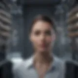 Conceptual illustration of digital twin technology