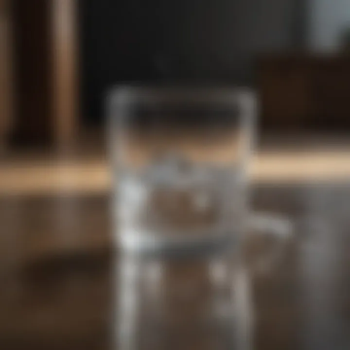 Visual representation of distilled water benefits for dogs