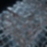 Illustration of semiconductor crystal lattice structure