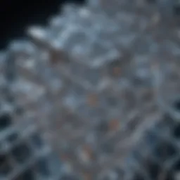 Illustration of semiconductor crystal lattice structure