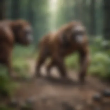 Natural Selection: The Driving Force of Evolution Illustration of natural selection in action within a habitat.