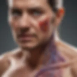 Diagram illustrating the pathophysiological mechanisms linking lupus to renal failure.