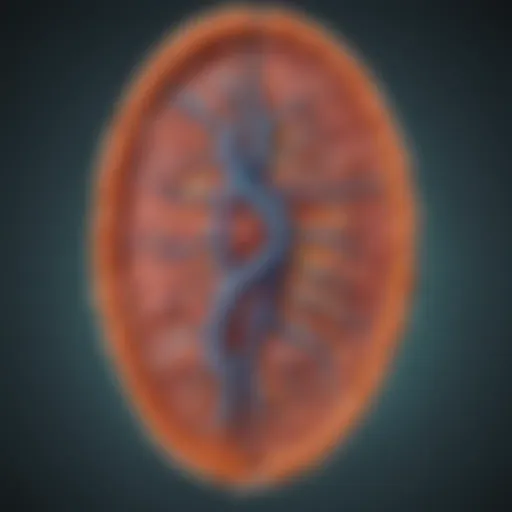 Illustration depicting mitochondrial structure and function