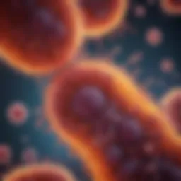 Microscopic view of plasma cells in bone marrow