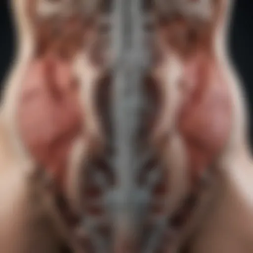 Illustration of pelvic nerve anatomy highlighting key structures