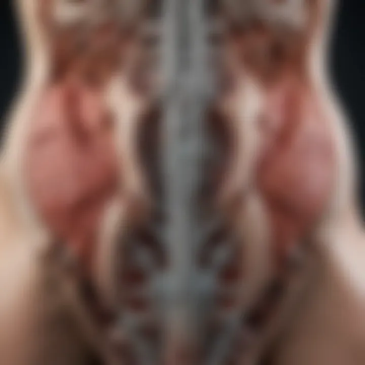 Illustration of pelvic nerve anatomy highlighting key structures