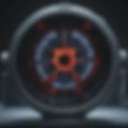 Detailed view of PET scan technology in a clinical setting