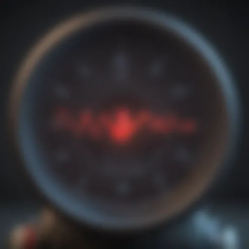 Visual representation of heart rate changes in POTS