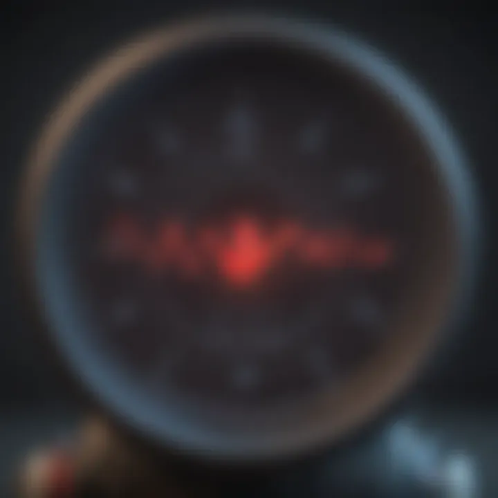 Visual representation of heart rate changes in POTS