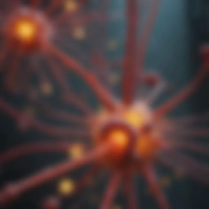 Diagram showcasing immune response interactions with proinflammatory agents