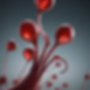 Sickle Cell Morphology in Blood Samples Visualization of sickle-shaped red blood cells under a microscope