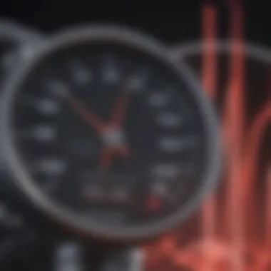 Visual Representation of Blood Pressure Readings Graph illustrating systolic and diastolic pressure readings